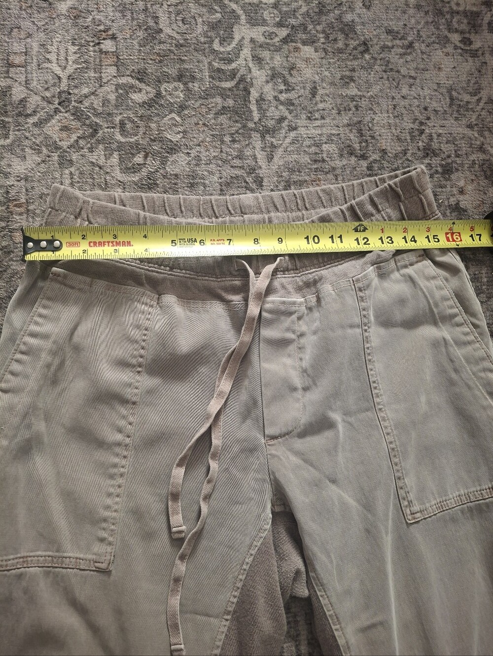 James Perse Mixed Media Pant in Coyote - Picture 8 of 16